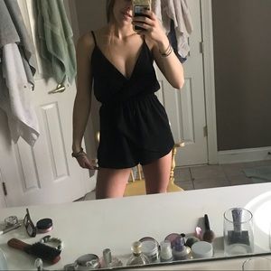 Black Cross Over Romper